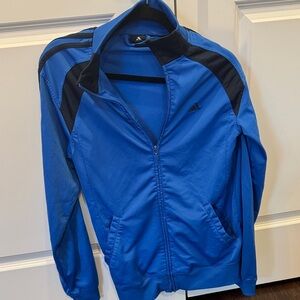 Adidas Men's Blue and Black Windbreaker